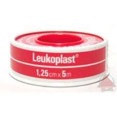 Tape, Leukoplast RIGID Zinc Oxide 1.25cm x 5m   (Red/White Spool) 1521